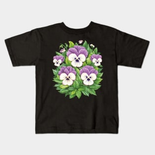 pansy dementia Kids T-Shirt